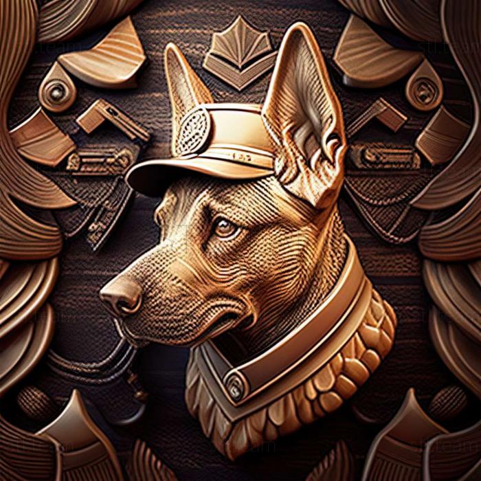 3D model Slovak cop dog (STL)